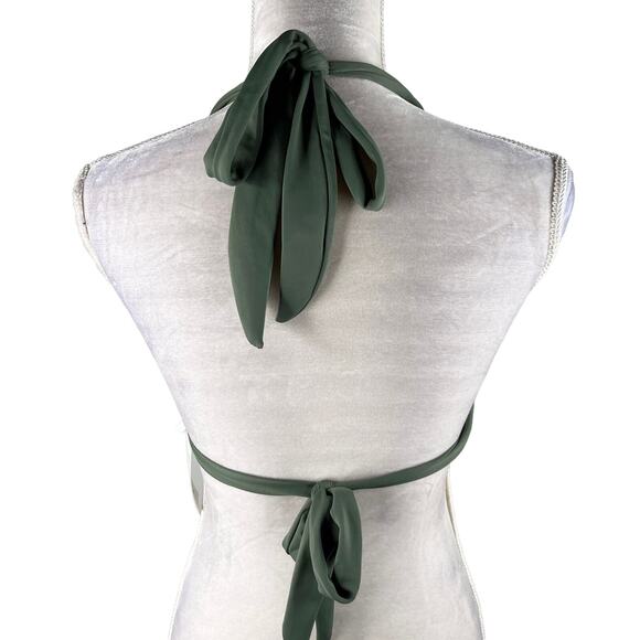 Balasami Bikini Top Retro Olive Green XL Lightly Padded New - Picture 11 of 14